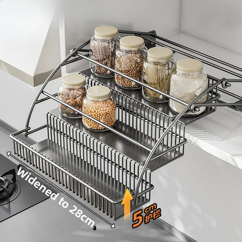 Cabinet Pull Down Basket, 3 Ti - đánh giá và giá Kitchen Gadgets Hacks