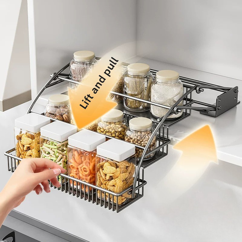Cabinet Pull Down Basket, 3 Ti - đánh giá và giá Kitchen Gadgets Hacks