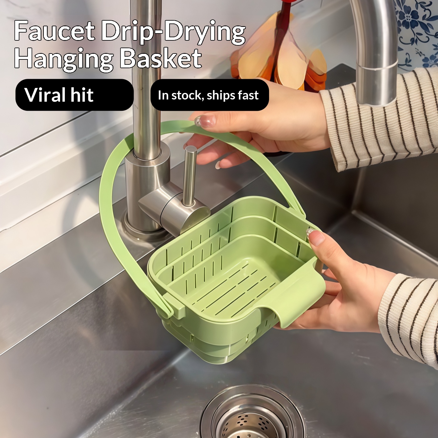 Foldable Sink Strainer Basket  - đánh giá và giá Kitchen Hanging Gadgets