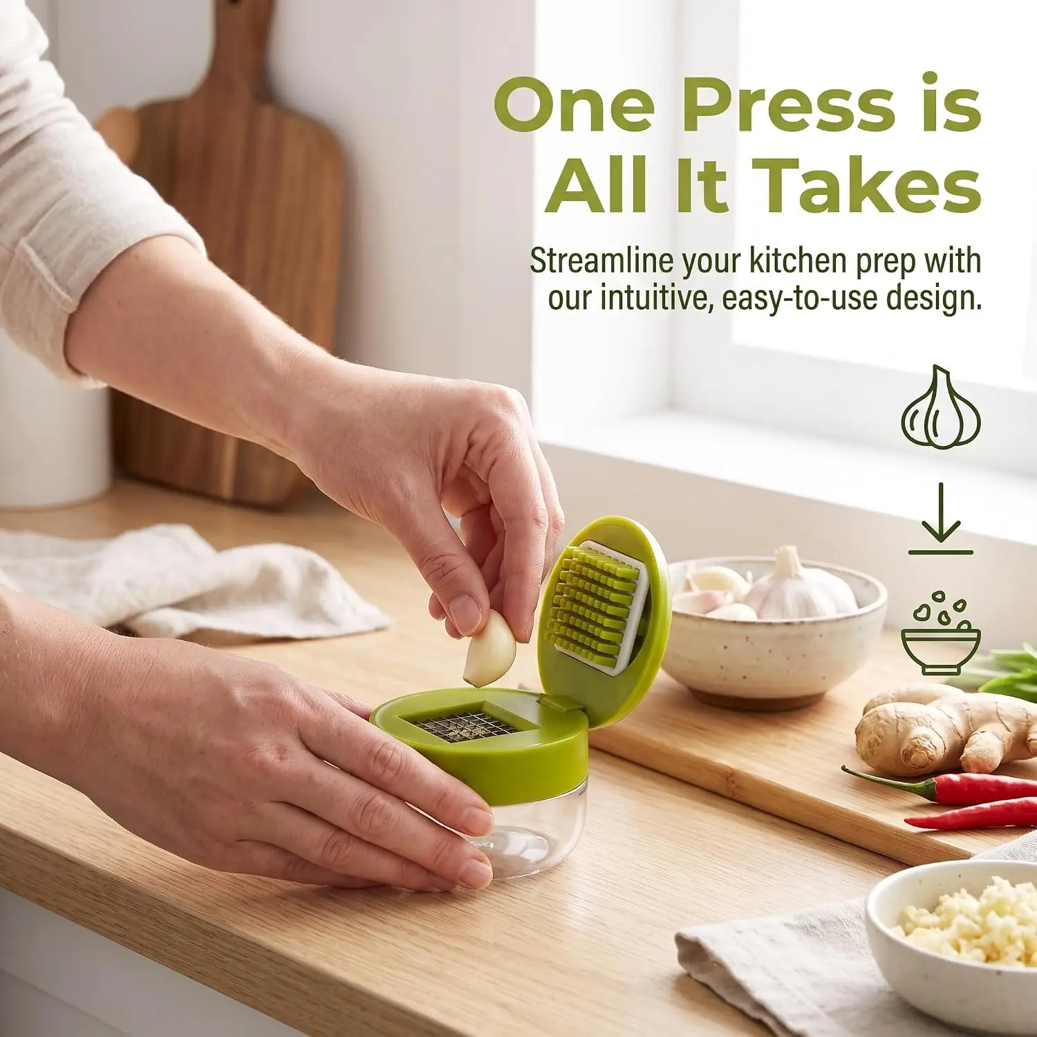 Manual Garlic Twister and Ging - đánh giá và giá Manual Garlic Press