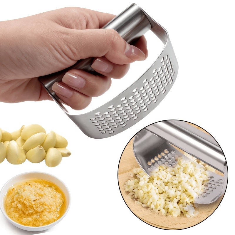 Stainless Steel Ring Manual Ga - đánh giá và giá Manual Garlic Press
