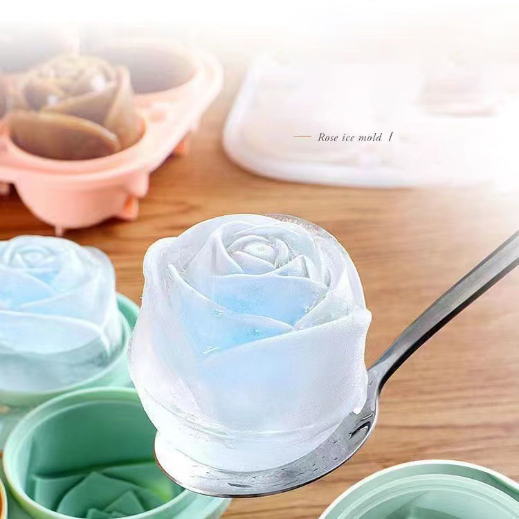 3D Rose Ice Molds 4 Holes Ice  - đánh giá và giá Quality Kitchen Gadgets