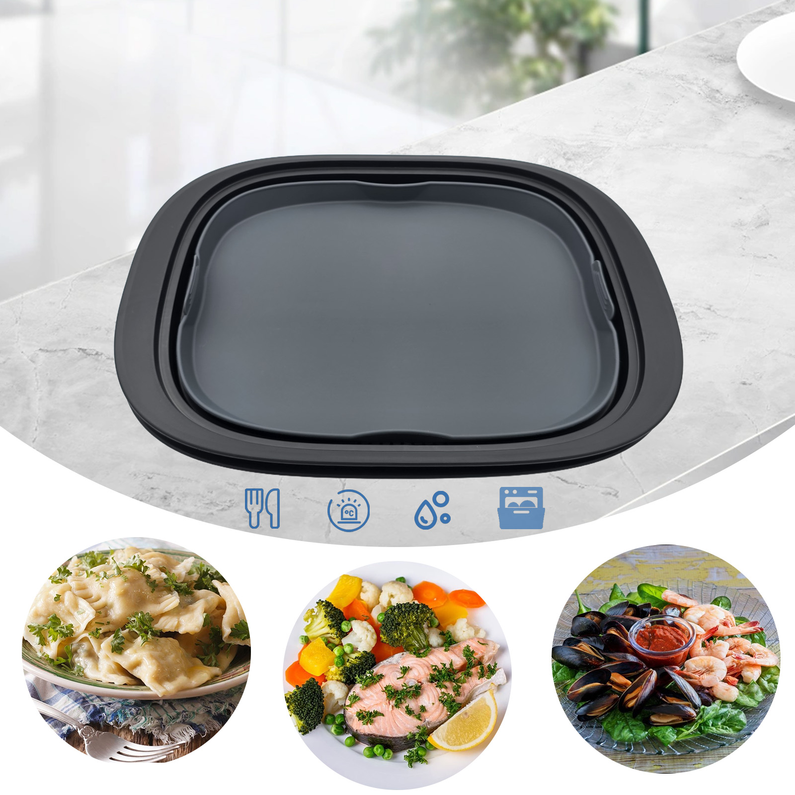 Silicone Steamer&Baking Dish f - đánh giá và giá Kitchen Gadgets Thermomix