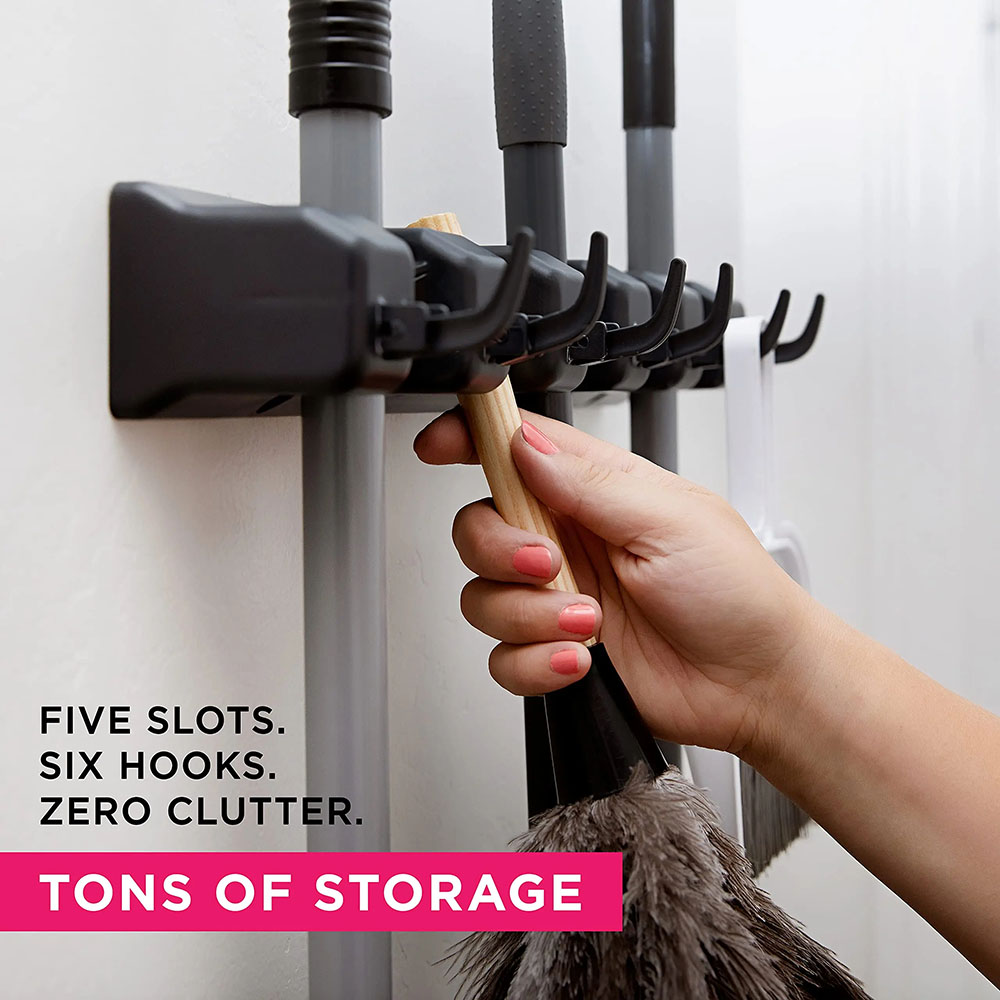 Wall Mounted Mop Holder 3/4/5  - đánh giá và giá Kitchen Gadgets Hacks
