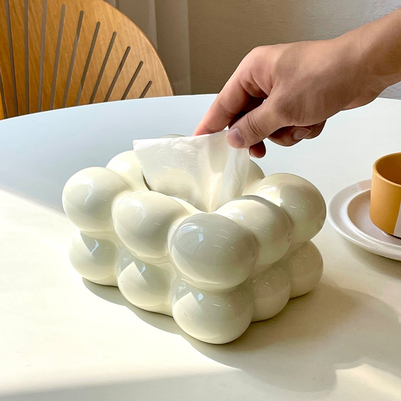 Light Luxury Tissue Box Cerami - đánh giá và giá Kitchen Room Gadgets