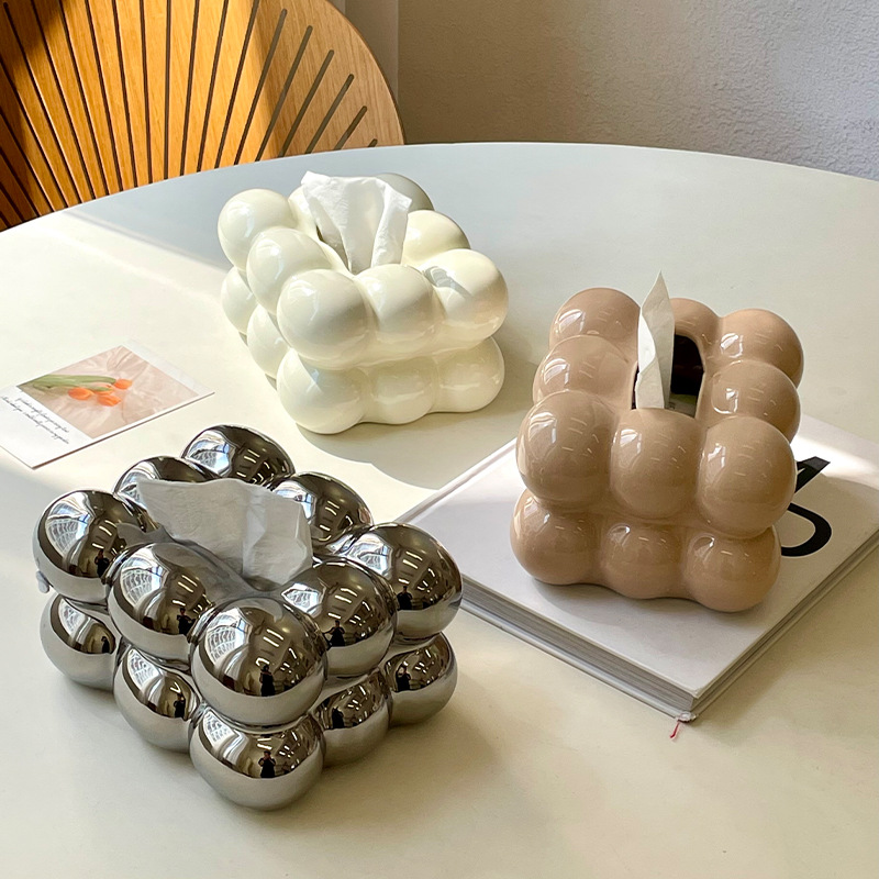 Light Luxury Tissue Box Cerami - đánh giá và giá Kitchen Room Gadgets