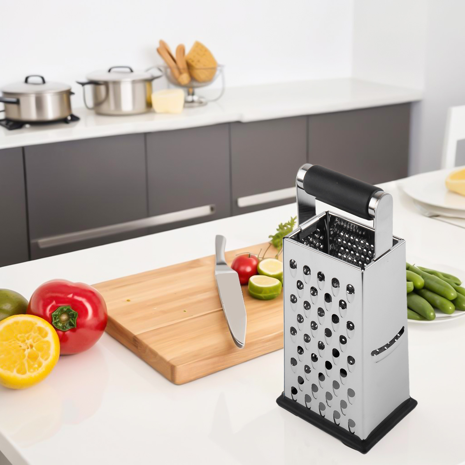 4 Sided Stainless Steel Box Gr - đánh giá và giá Cheese Grater Box
