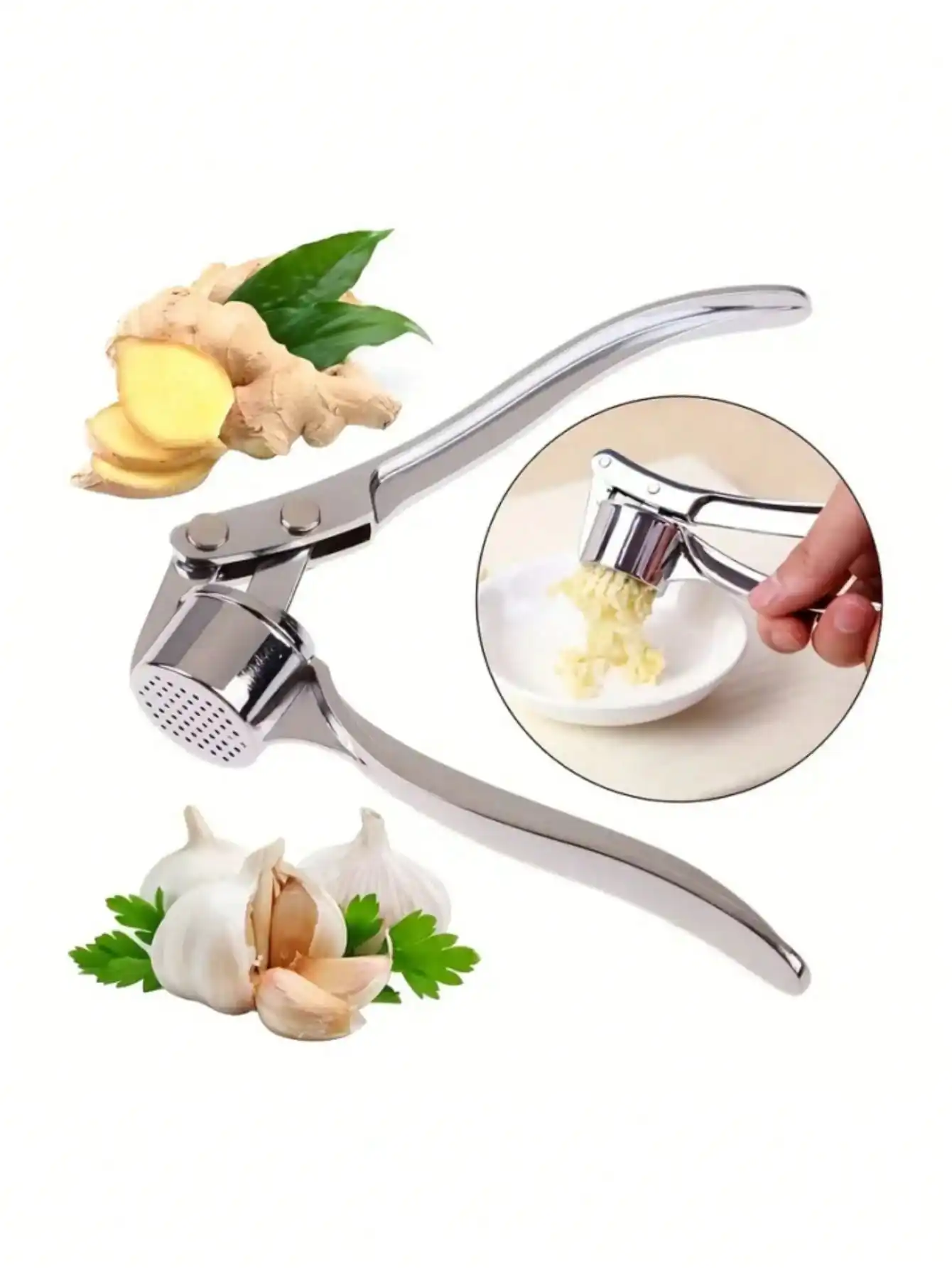Kitchen Garlic Press Crusher M - đánh giá và giá Manual Garlic Press