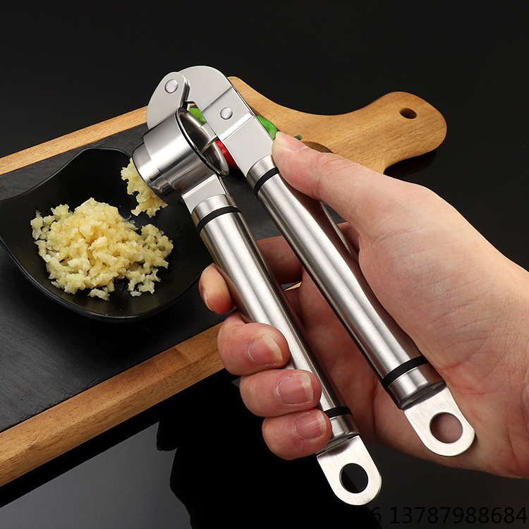304 Stainless Steel Garlic Pre - đánh giá và giá Manual Garlic Press