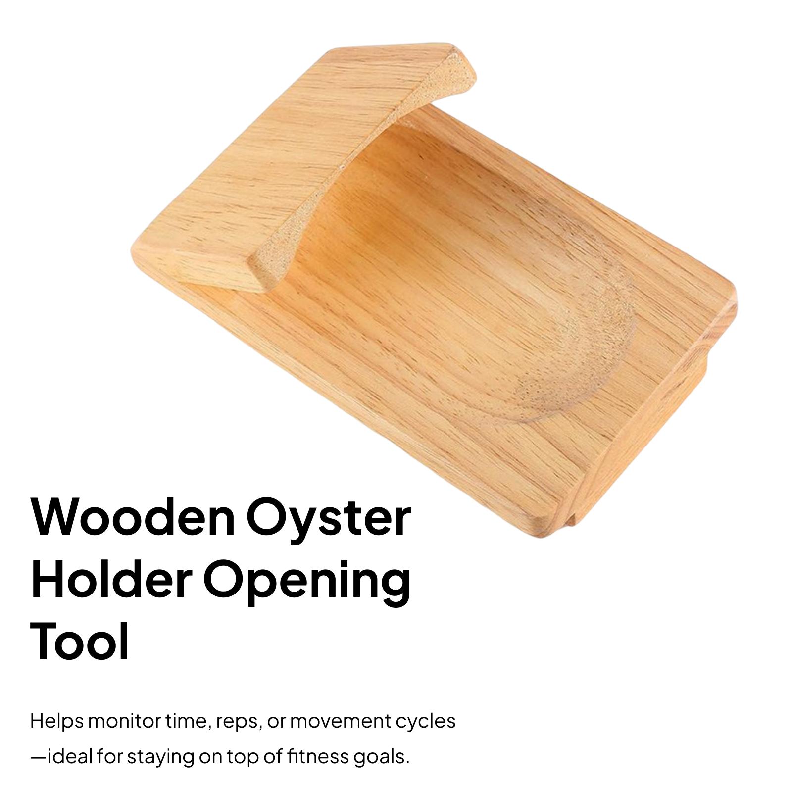 Oyster Holder Wood Clamp Tray  - đánh giá và giá Kitchen Room Gadgets