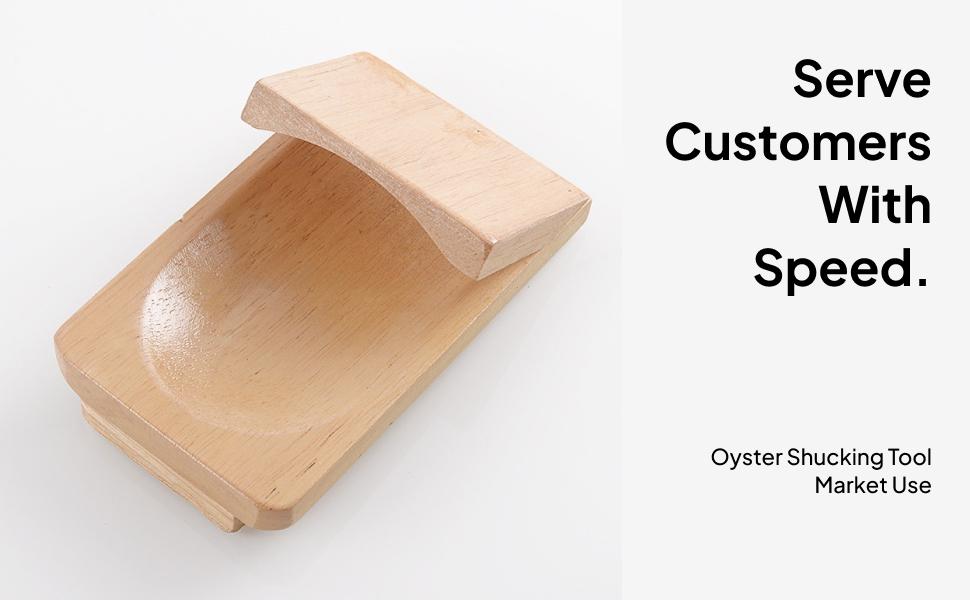 Oyster Holder Wood Clamp Tray  - đánh giá và giá Kitchen Room Gadgets
