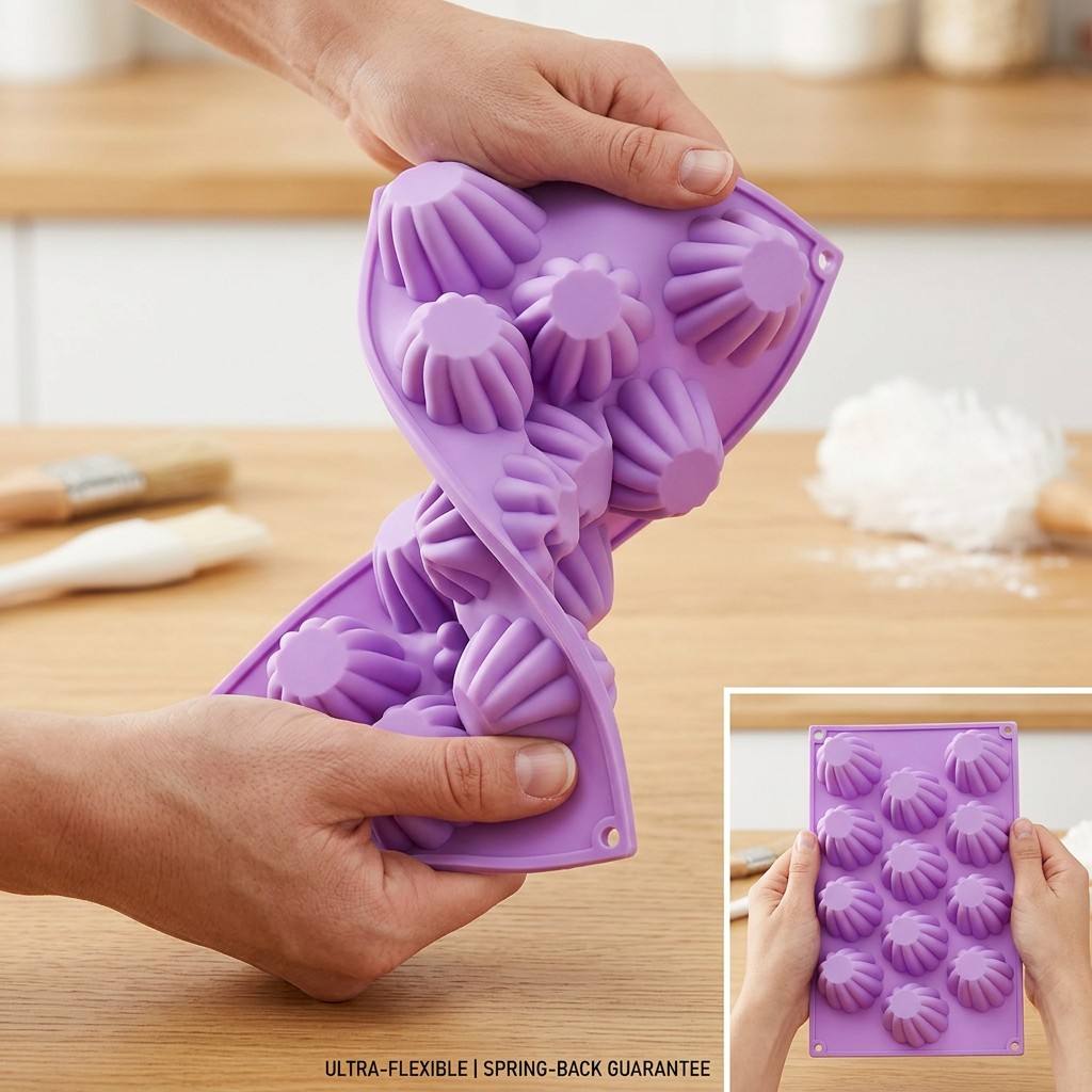 12-Cavity Mini Spiral Silicone - đánh giá và giá Kitchen Hanging Gadgets